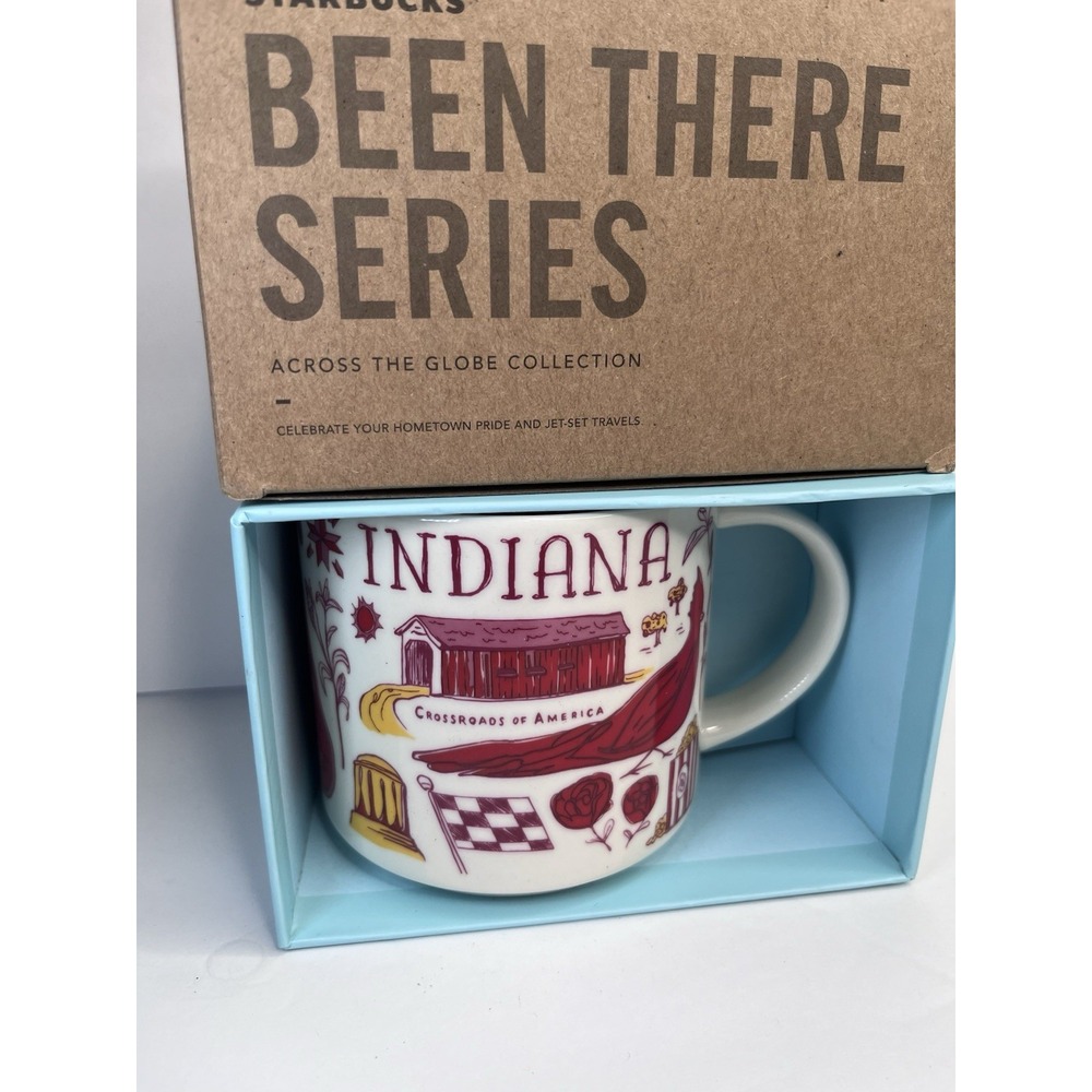2022 STARBUCKS Mug INDIANA Across the Globe Been There Series 14 Oz NEW